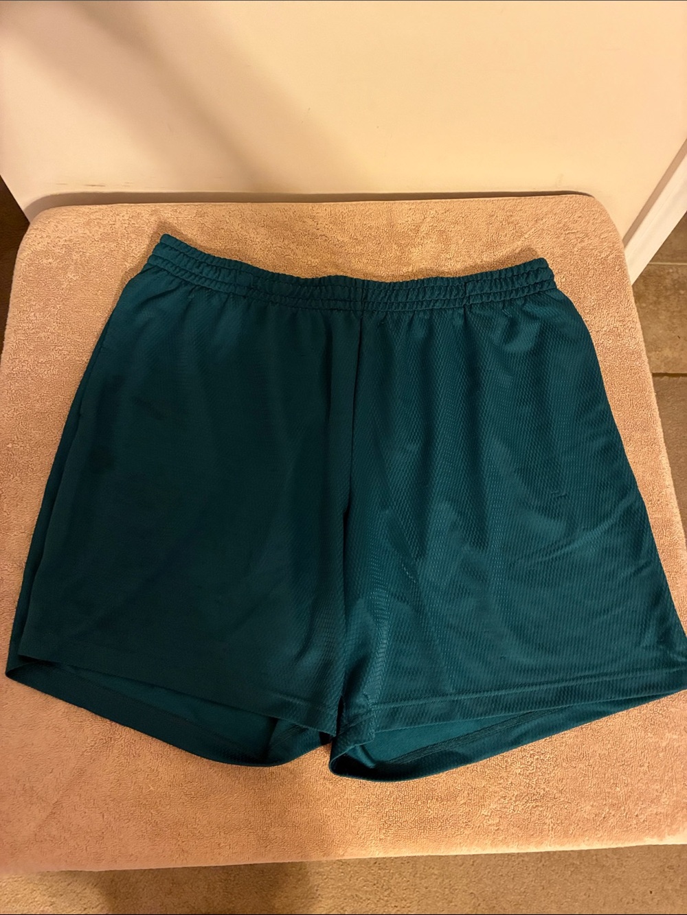 Athletic Works Men’s 2XL Athletic Shorts in Teal Green